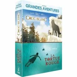Nouveau 👍 coffret grandes aventures 2 films : la tortue rouge ; Croc-Blanc,DVD ❤️