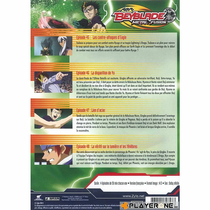 Bon marché 🎁 beyblade metal fusion Vol. 12 : les contre-attaques d'Eagle,DVD 👏 2 Bon marché 🎁 beyblade metal fusion Vol. 12 : les contre-attaques d'Eagle,DVD 👏 – Image 2