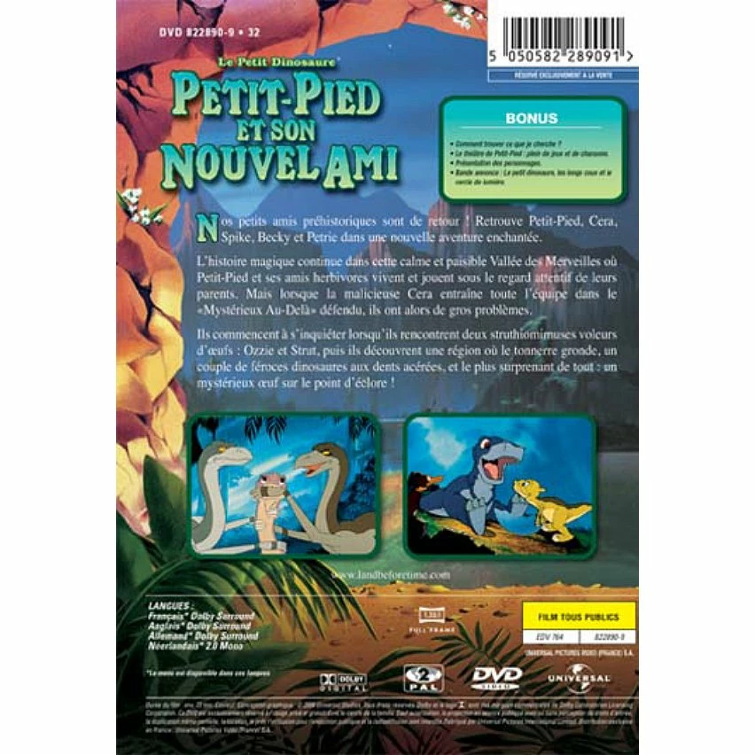 Vente flash 🎁 le petit dinosaure, vol. 2 : petit pied et son nouvel ami 😉 2 Vente flash 🎁 le petit dinosaure, vol. 2 : petit pied et son nouvel ami 😉 – Image 2