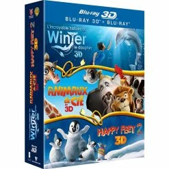 Offres 🥰 coffret : Winter le dauphin ; animaux et cie ; happy feet 2 BLU-RAY DISC 3D ⌛