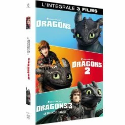 Tout neuf 🤩 Dragons 1 à 3 : Dragons + Dragons 2 + Le monde caché 💯