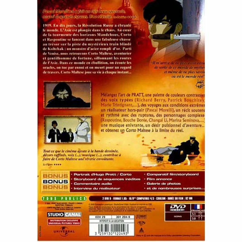 Coupon 🔥 Corto Maltese : la cour secrète des arcanes,DVD ✔️ 2 Coupon 🔥 Corto Maltese : la cour secrète des arcanes,DVD ✔️ – Image 2