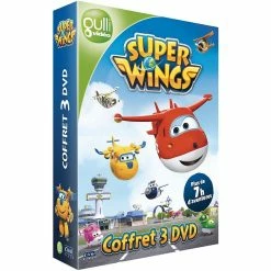 Tout neuf 🤩 coffret super wings 3 films : voyage en Extrême Orient ; aventures africaines ; vol vers le Nouveau Monde ⭐