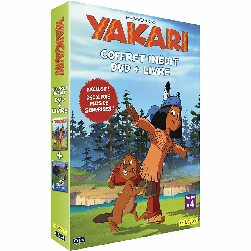 Meilleure affaire ⭐ coffret dvd + livre Yakari, saison 4, vol. 1 : sabotage chez les castors ✔️ 1 Meilleure affaire ⭐ coffret dvd + livre Yakari, saison 4, vol. 1 : sabotage chez les castors ✔️