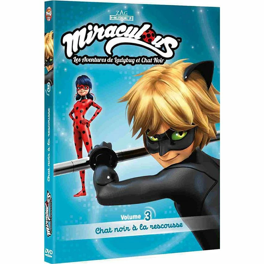 Grosses soldes ⌛ miraculous, les aventures de Ladybug et Chat Noir, vol. 3 : Chat Noir à la rescousse,DVD 😍 1 Grosses soldes ⌛ miraculous, les aventures de Ladybug et Chat Noir, vol. 3 : Chat Noir à la rescousse,DVD 😍