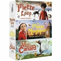 Acheter 🔔 coffret Pierre et le loup ; piano magique ; vilain petit canard 🛒