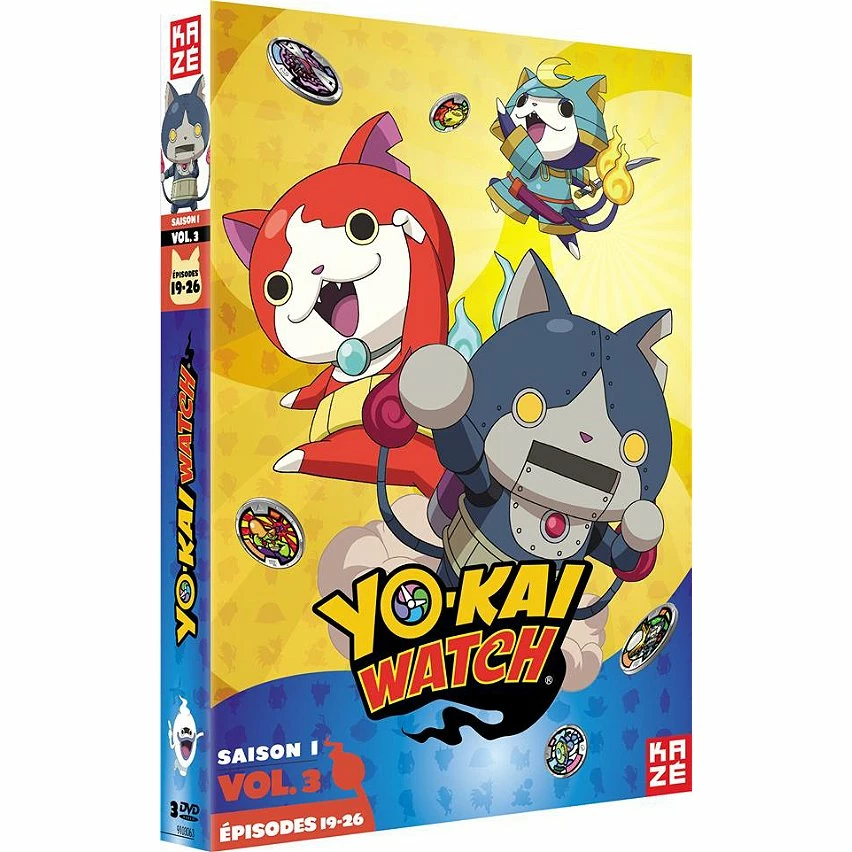 Meilleure vente 🤩 coffret Yo-Kai ⌚ watch, saison 1, vol. 3, épisodes 19 à 26 😍 1 Meilleure vente 🤩 coffret Yo-Kai ⌚ watch, saison 1, vol. 3, épisodes 19 à 26 😍