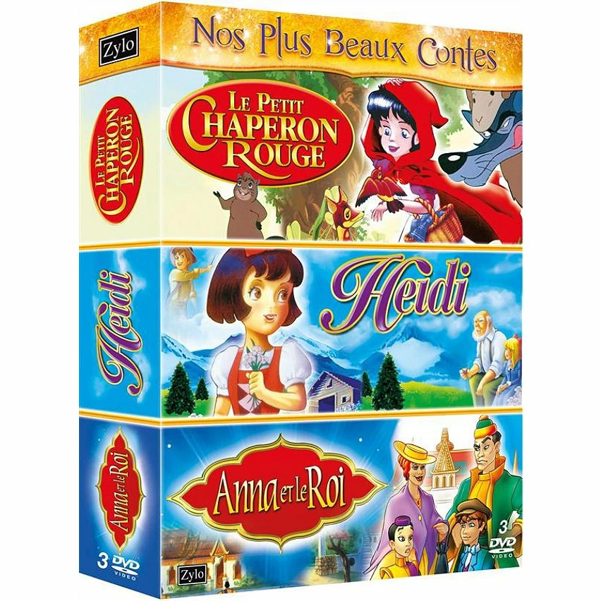 Grosses soldes 🔥 coffret tri pack, vol. 6 : Heidi ; le petit Chaperon Rouge ; Anna et le roi 🔔 1 Grosses soldes 🔥 coffret tri pack, vol. 6 : Heidi ; le petit Chaperon Rouge ; Anna et le roi 🔔