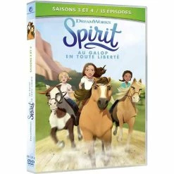Remise 🔔 Spirit, saisons 3 et 4, 13 épisodes : au galop en toute liberté,DVD 🤩